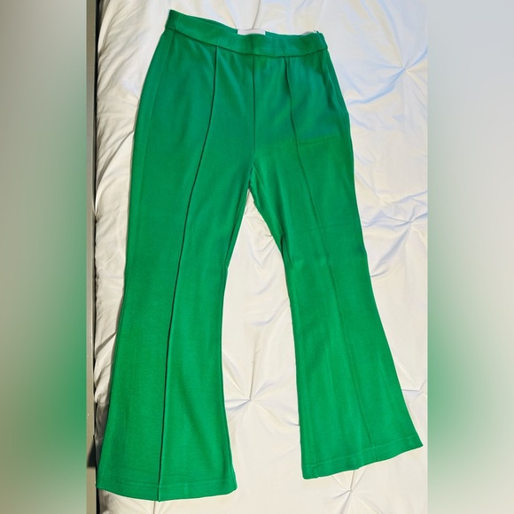 Tuckernuck x Atlantic-Pacific Vibrant Green Wide Leg Pants - Picture 3 of 4